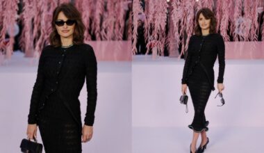 Penélope Cruz wears Chanel at the Chanel Haute Couture Week Spring/Summer 2026 show on Jan. 27, 2026 in Paris.