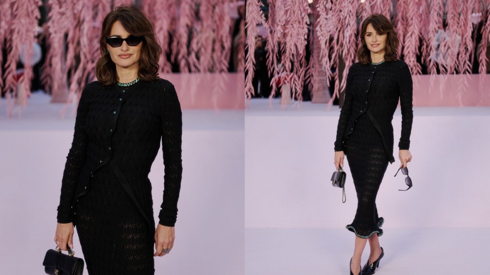 Penélope Cruz wears Chanel at the Chanel Haute Couture Week Spring/Summer 2026 show on Jan. 27, 2026 in Paris.