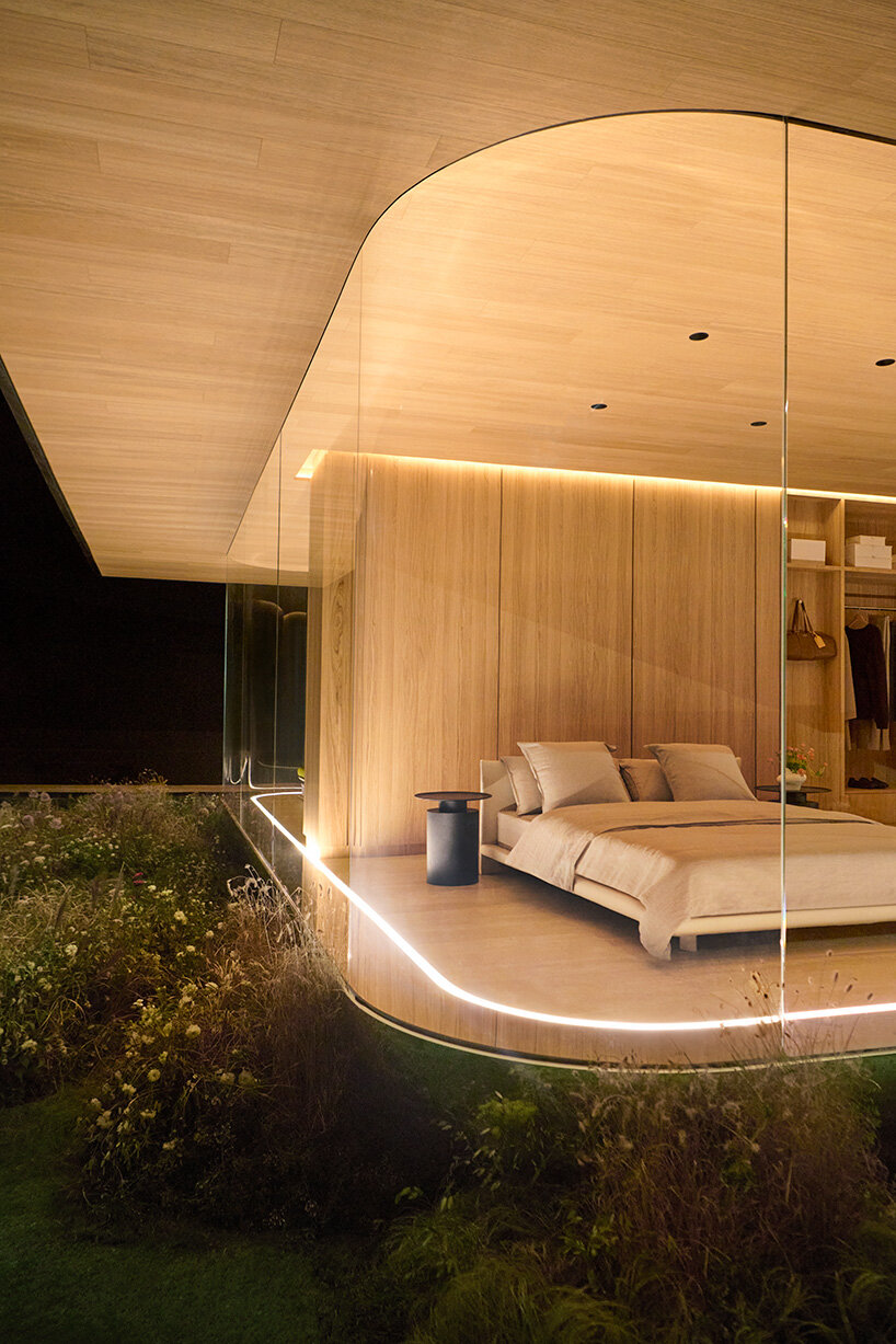 pharrell williams and NOT A HOTEL stage louis vuitton's show around a prefabricated home