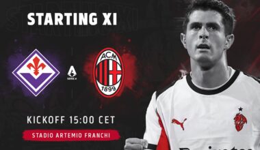 official starting xis fiorentina milan