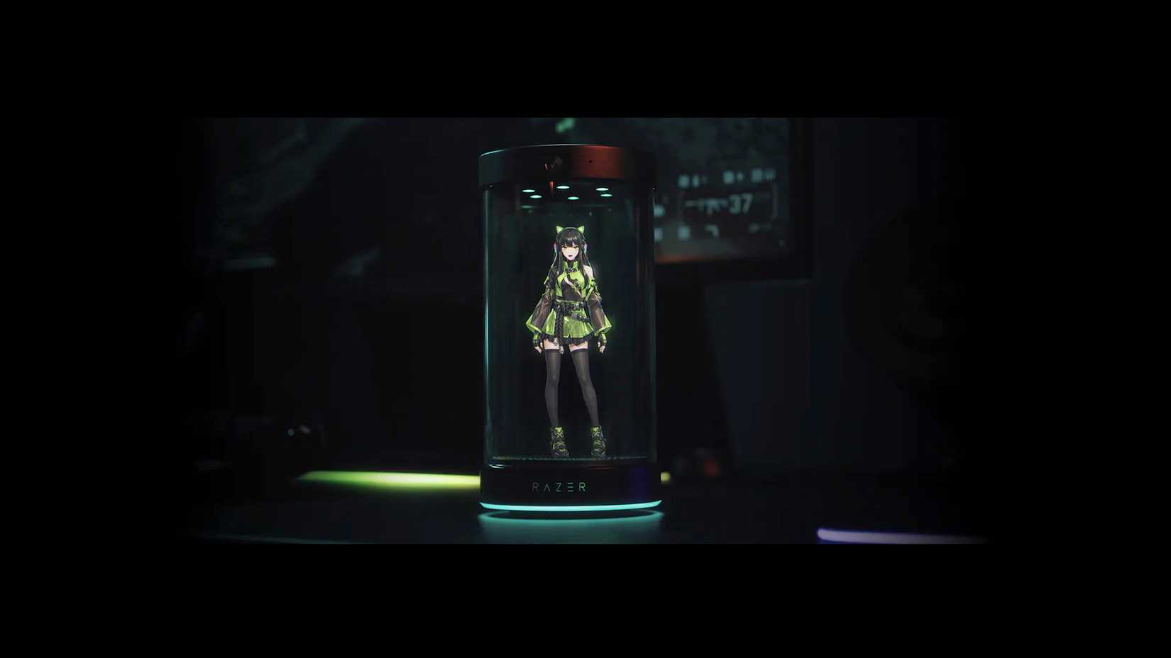 A promotional image of the Razer Project AVA