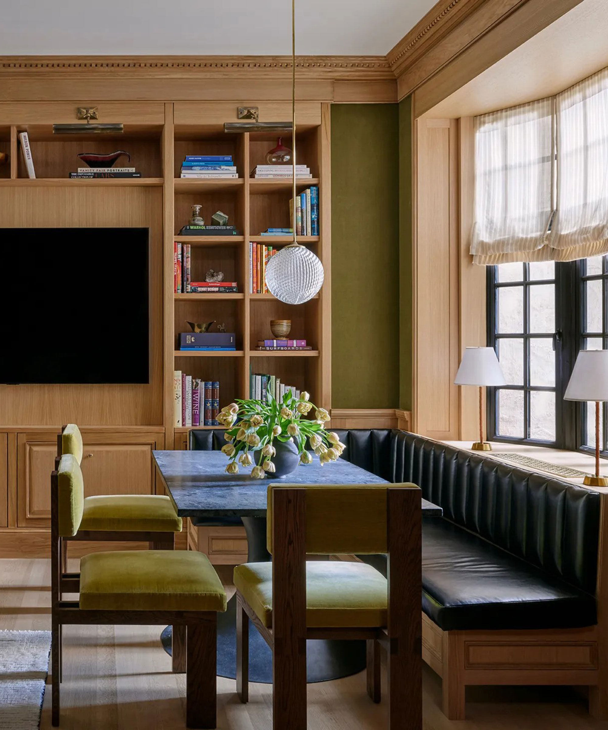 Architects Andrew Magnes and Chris Boskey collaborated with Nate Berkus Associates to remodel an uptown apartment with a relaxed feel for their formerly downtown clients