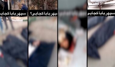 Disturbing video from Iran shows father searching for son among bodies