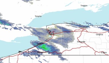 Digging out from lake effect snow as bands settle south