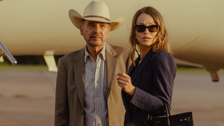 Tommy and Rebecca in Landman