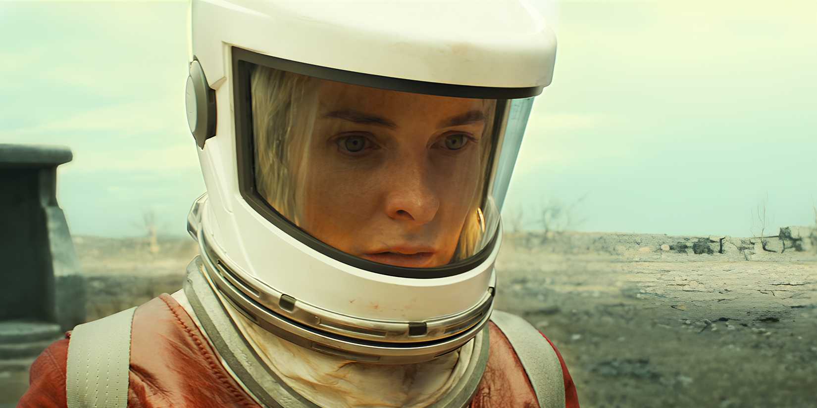 Rebecca ferguson Wearing a Hazmat Suit in Silo