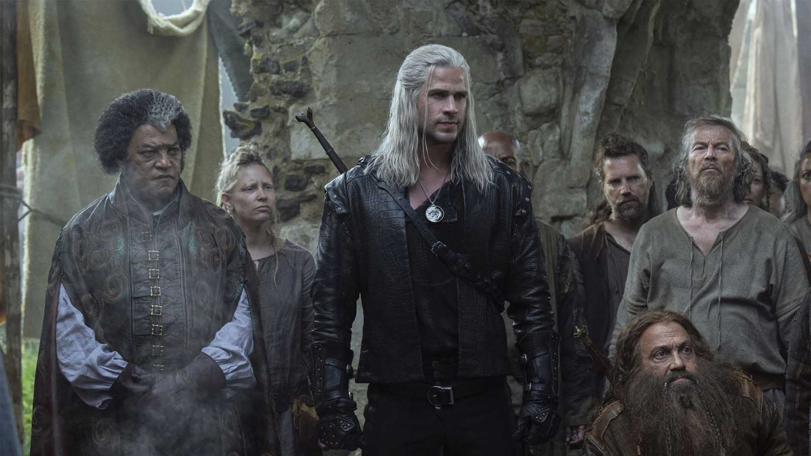 Regis & Geralt with their crew in The Witcher season 4