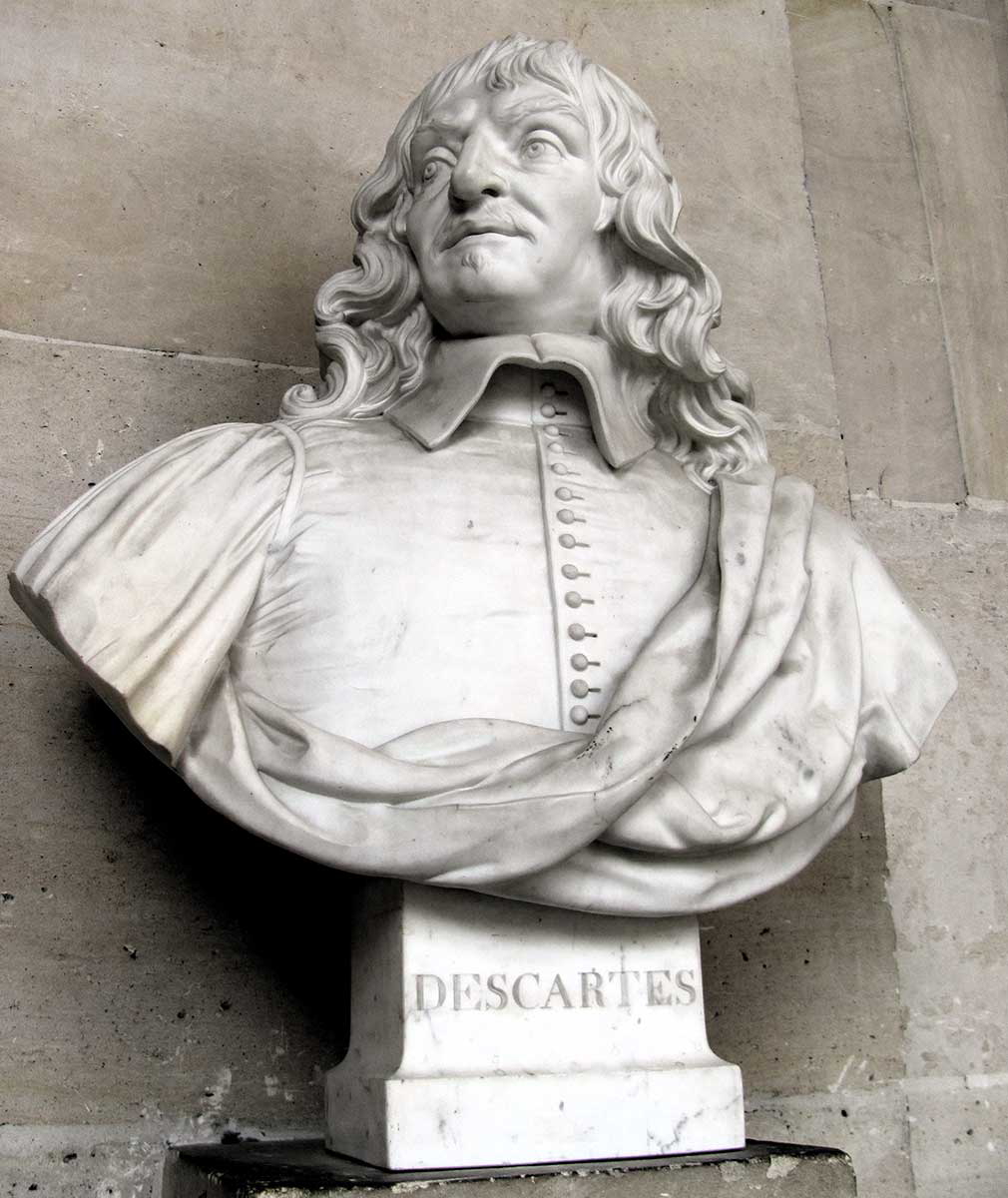 rene descartes bust