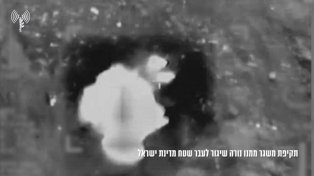 A failed rocket launch toward Israel from the Gaza City area (Photo: IDF) תיעוד: שיגור כושל מרצועת עזה לעבר ישראל