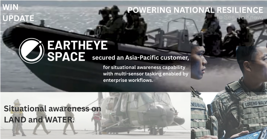 Eartheye Space reveals contract with Asia-Pacific customer