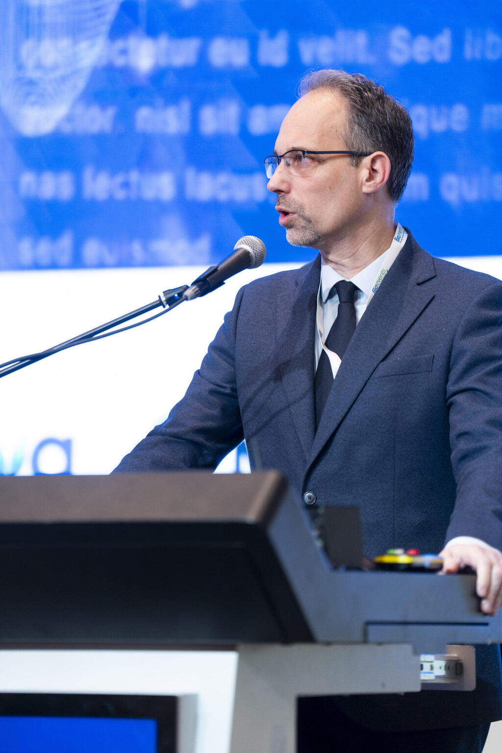 Prof. Ran Balicer, deputy director general at Clalit, speaking at the HealthTech AI Summit 2025 