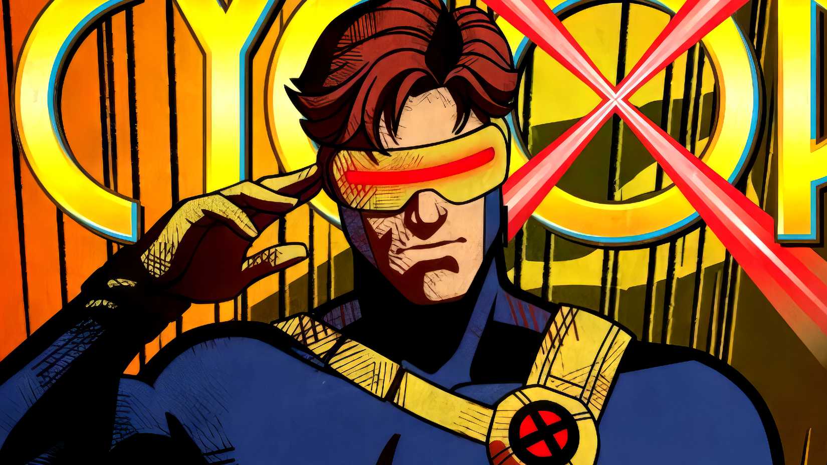 Scott Summers aka Cyclops activates his visor in X-Men 97