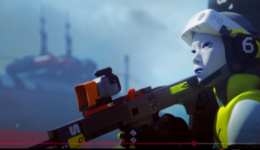 a sniper hold their weapon