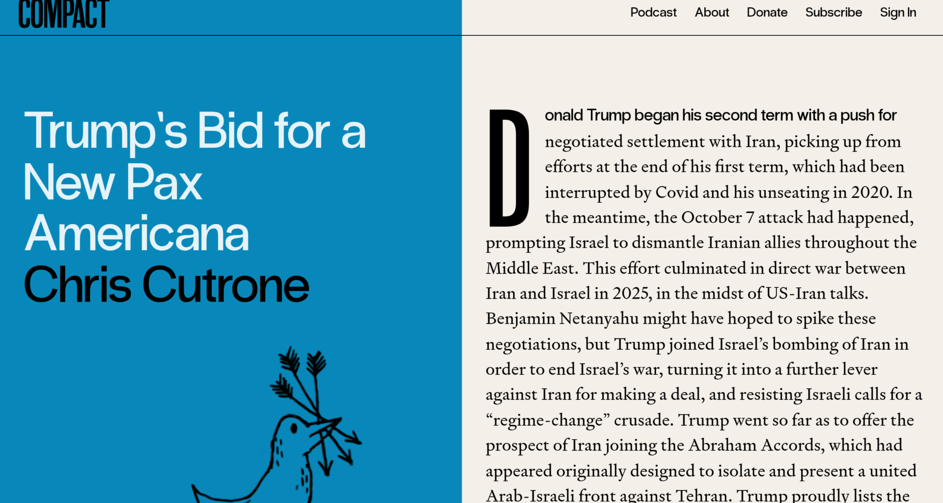 Trump’s Bid for a New Pax Americana