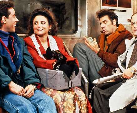 Jerry Seinfeld, Julia Louis-Dreyfus, Michael Richards, and Jason Alexander in 