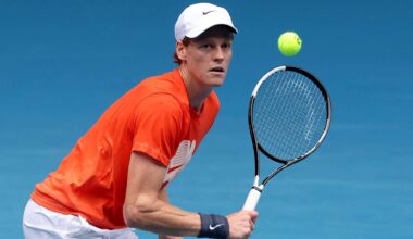 Jannik Sinner is chasing his third consecutive Australian Open title.