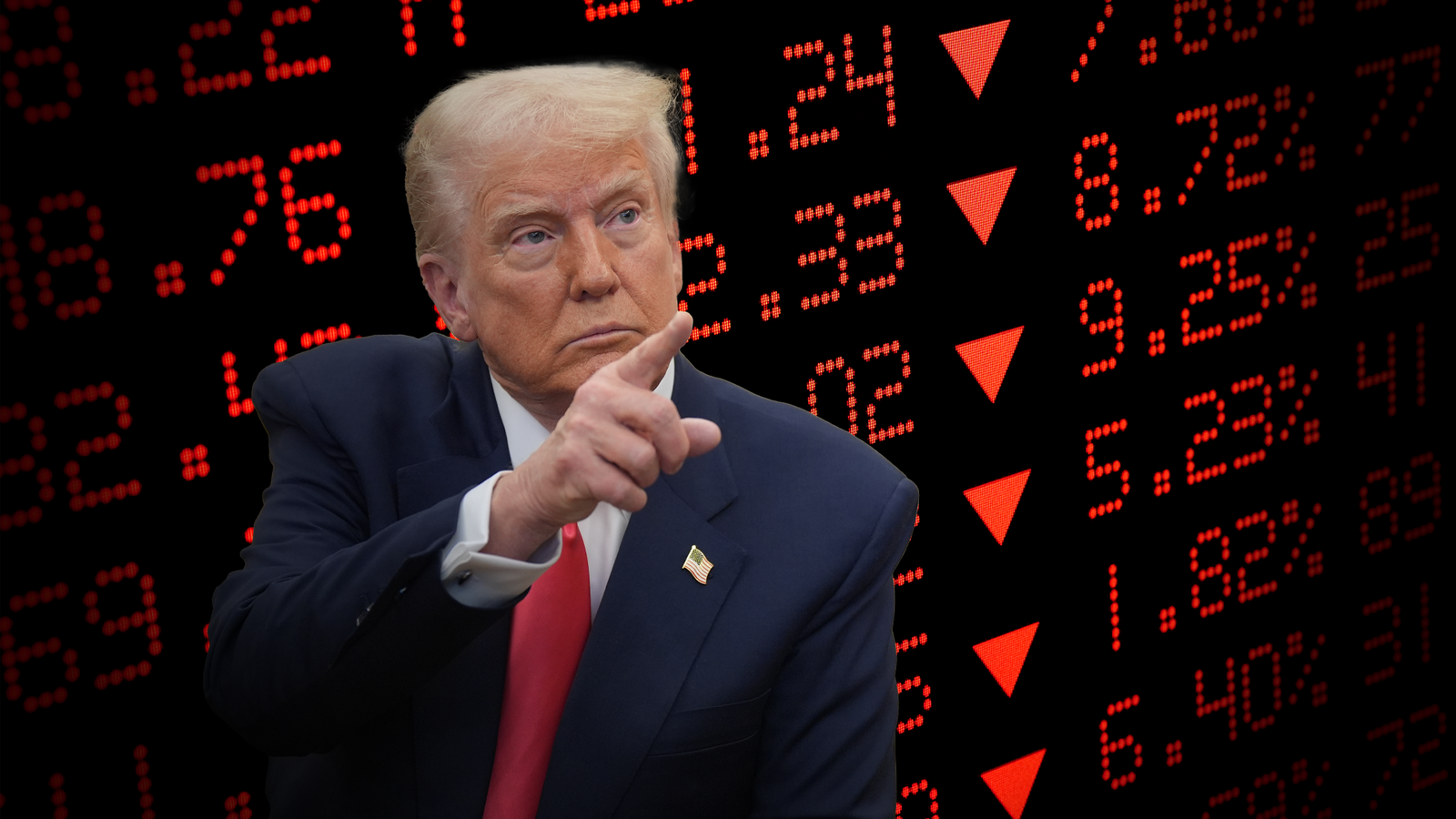 Market a sea of red after Trump threat to Europe - with New York braced for falls | Money blog | Money News