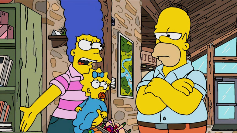 Homer and Marge in The Simpsons