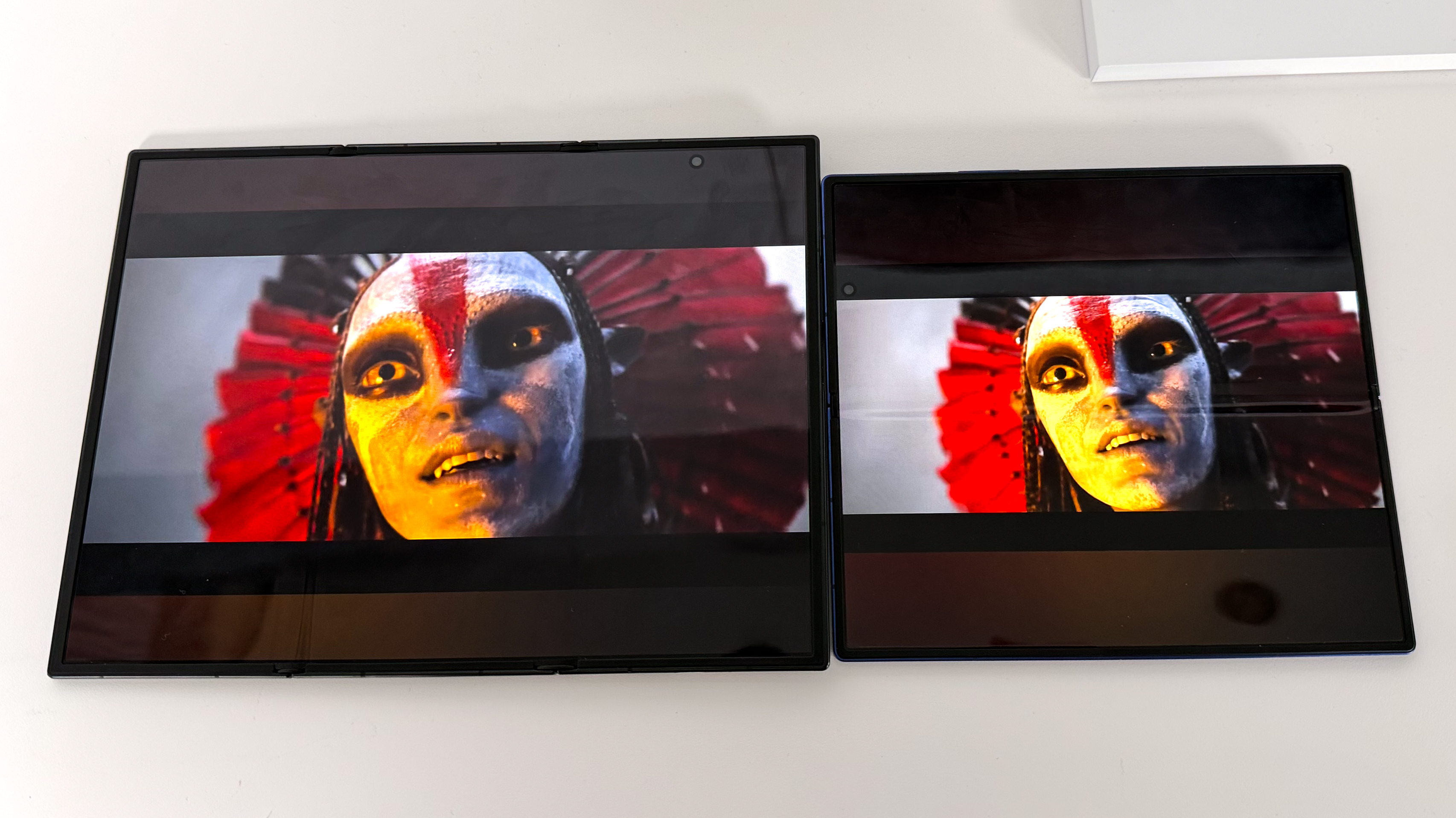 Galaxy Z TriFold shown in hand