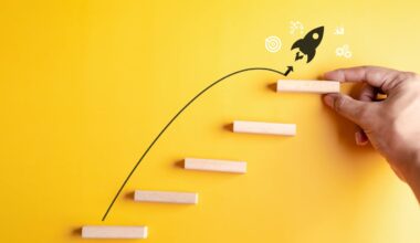 An image of a rocket ship jumping up stairs.