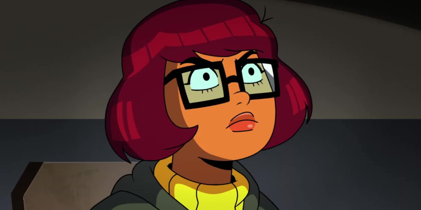 Velma Dinkley looking off camera in Velma