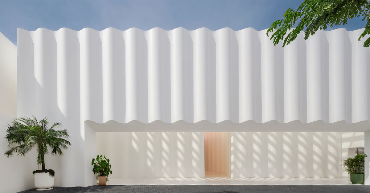 wave-like white forms by onion envelop pattaya hotel