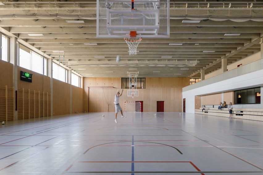 Sports hall interior