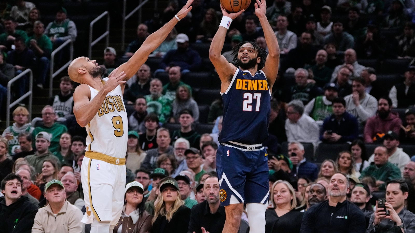 Murray scores 22 with 17 assists to help Nuggets win 114-110 and snap Celtics 5-game win streak
