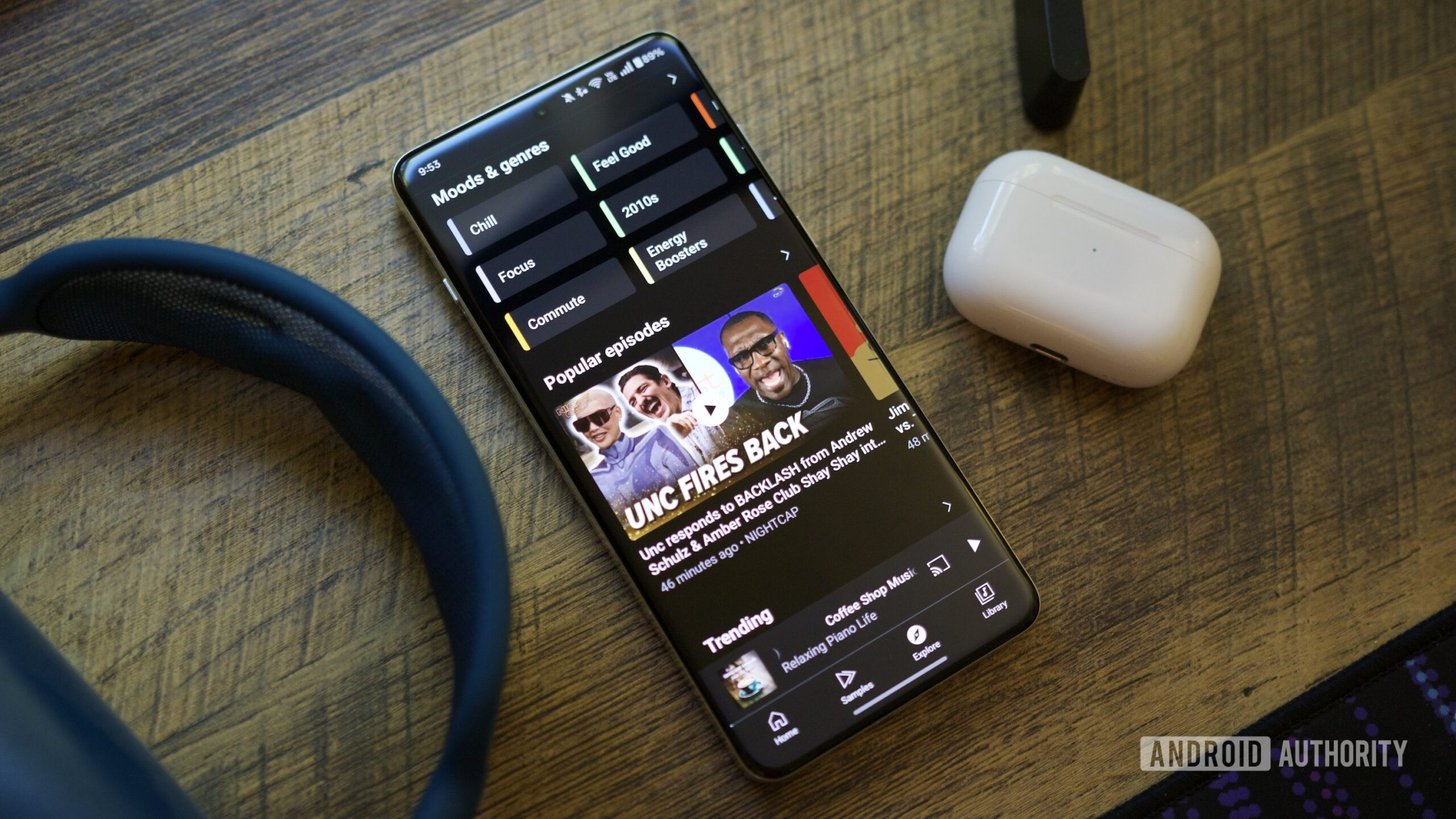 Explore page in YouTube Music.