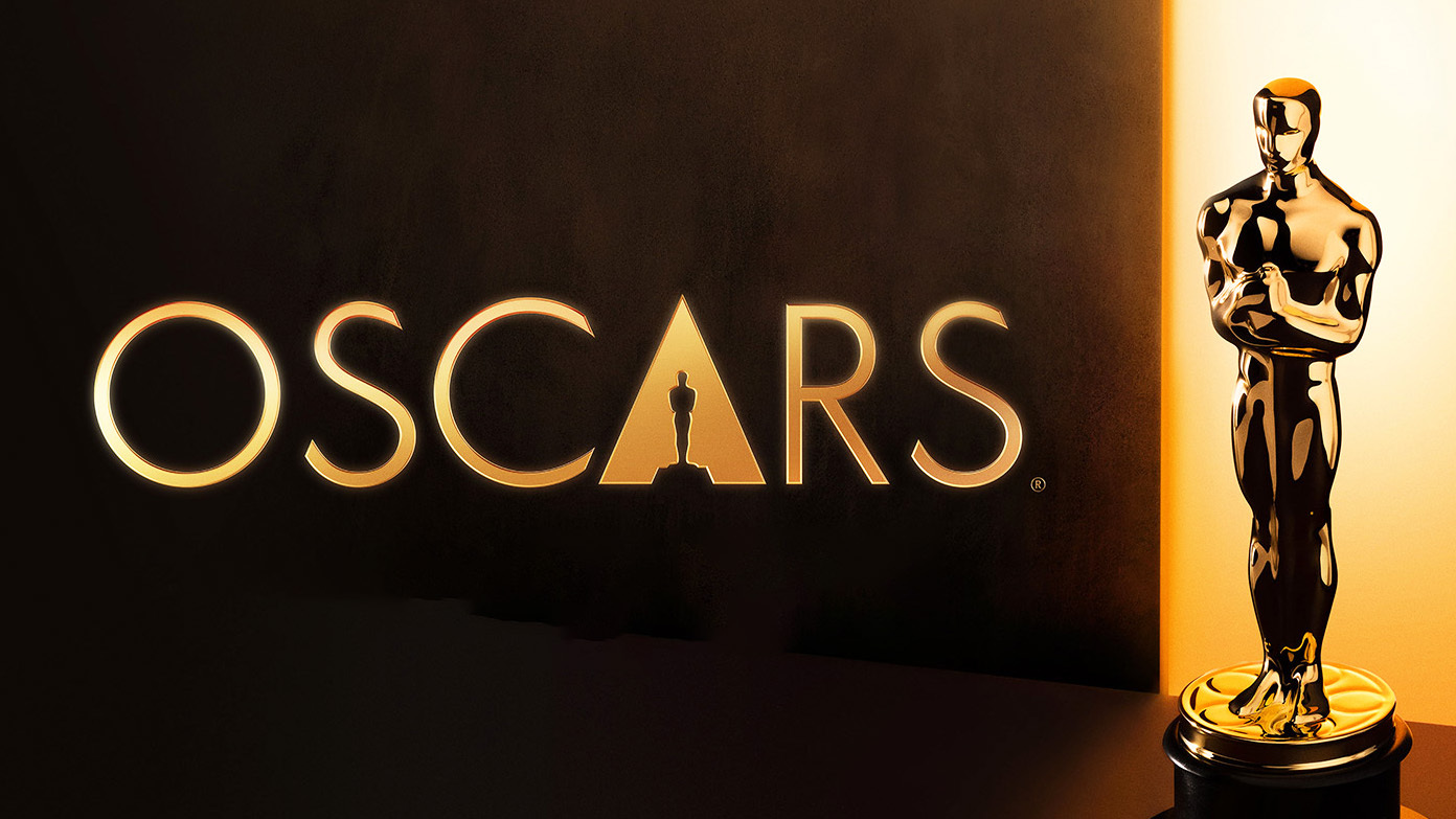 Oscars 2026 key art showing an Oscar award