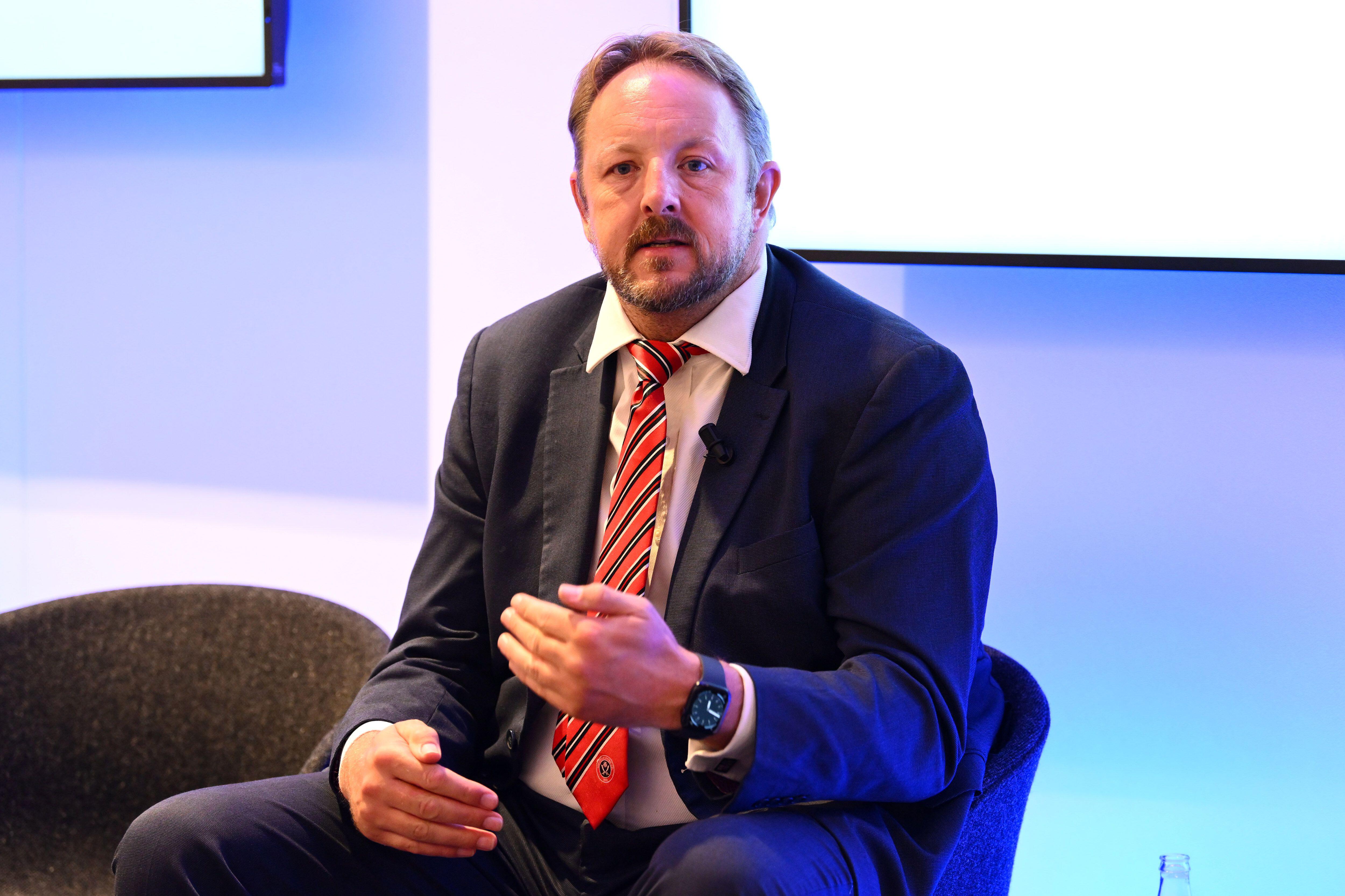 Toby Perkins MP speaking at "The Rail Interview" fringe event.