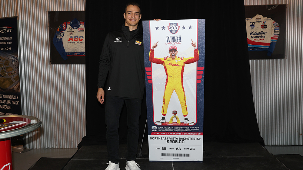 Palou Unveils 110th Indianapolis 500 Ticket