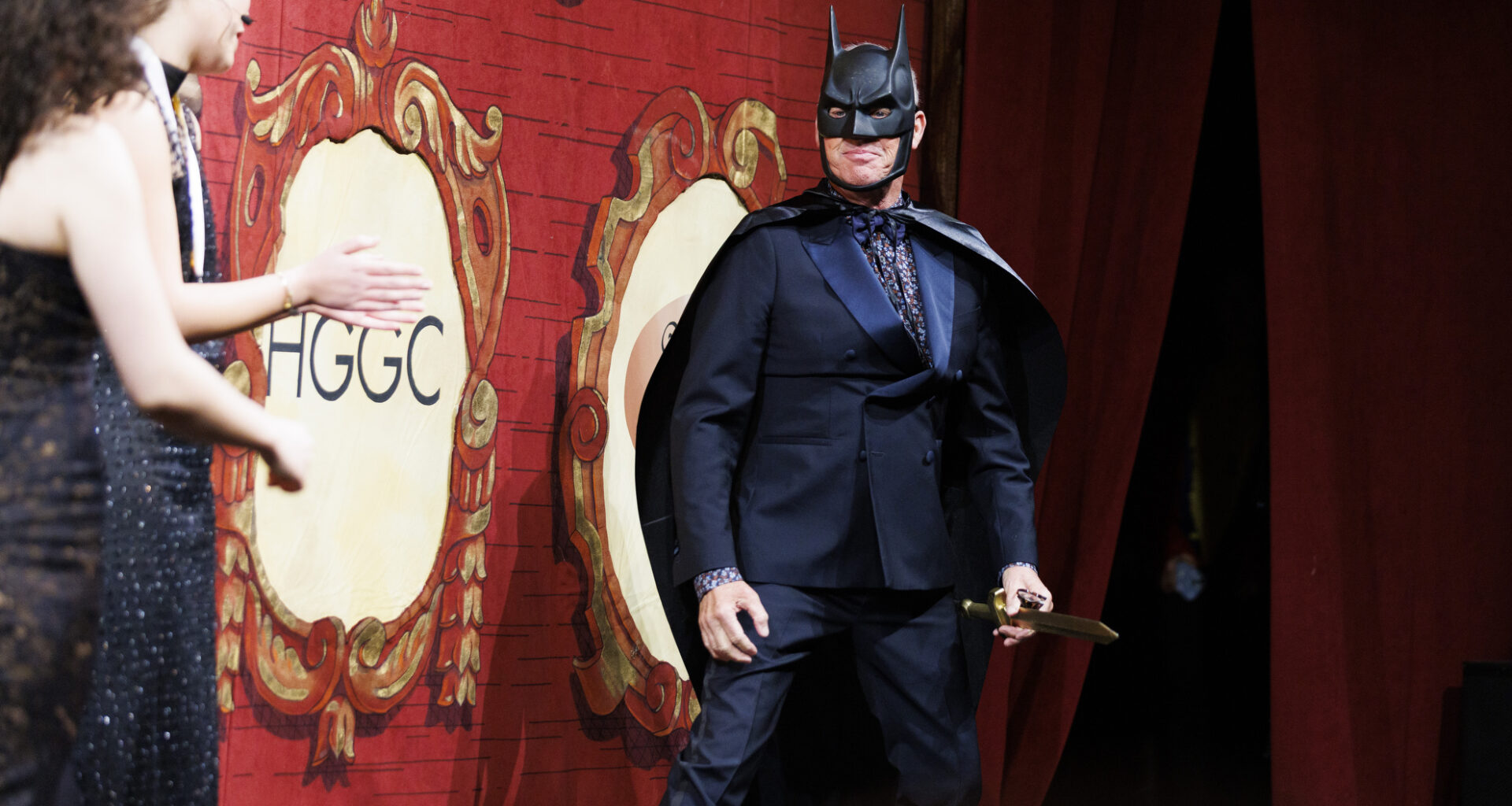 Michael Keaton as batman.