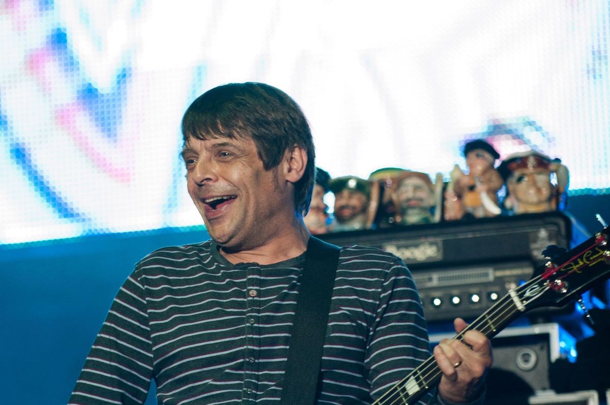 File photo dated 19/8/2012 of Mani of The Stone Roses performs on the main stage at the V Festival in Weston Park, Staffordshire