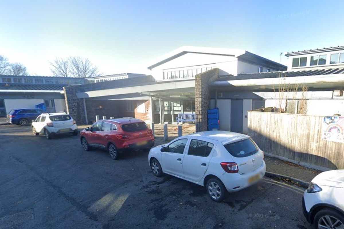 An exterior shot of the small ward