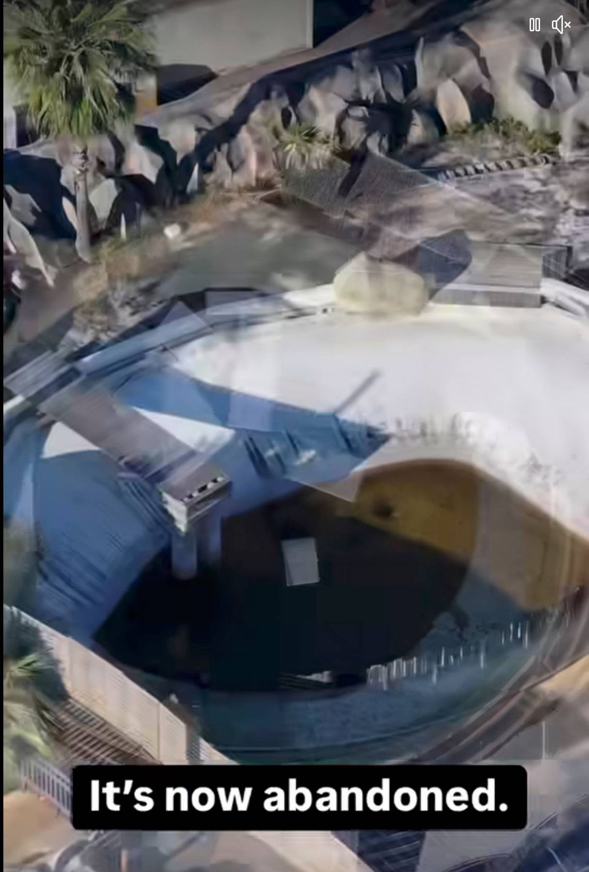 An image depicting the interior of a protective helmet. The helmet features a blue and white design with a strap system, and a clear visor that provides visibility. The internal structure is designed to secure the helmet firmly to the wearer's head.