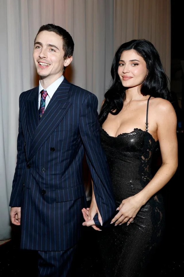Timothée Chalamet and Kylie Jenner attend the 31st Annual Critics Choice Awards at Barker Hangar on January 4, 2026 Getty Images