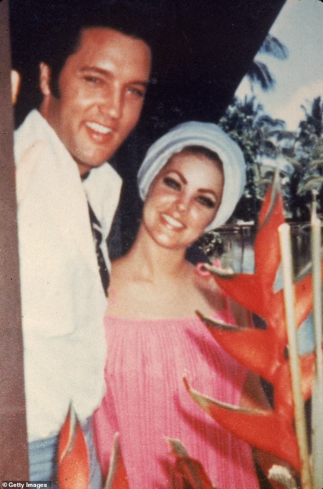 Priscilla Presley shared that she and her late husband Elvis Presley would screen films 'every night' at his Tennessee estate Graceland early in their relationship; pictured in the 1960s