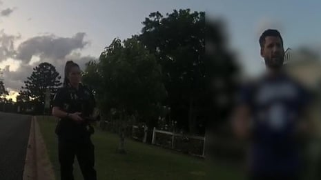 Footage shows Joel Cauchi interviewed by police 15 months before Bondi Junction stabbings  – video