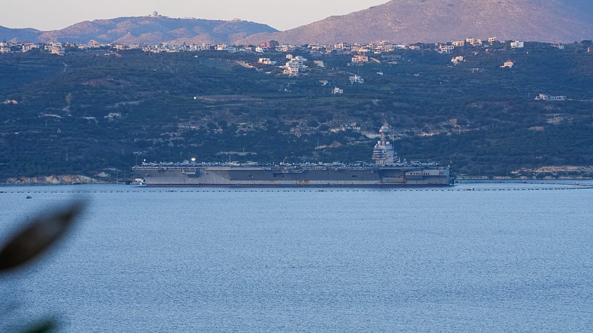 World’s largest aircraft carrier USS Gerald R Ford reaches Crete