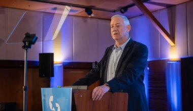 Gantz urges global action to dismantle Iran’s regime