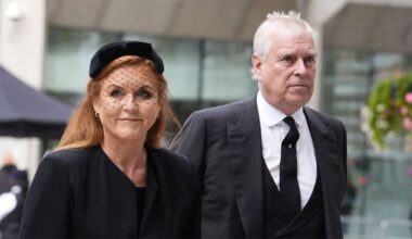 Sarah Ferguson leaves Andrew