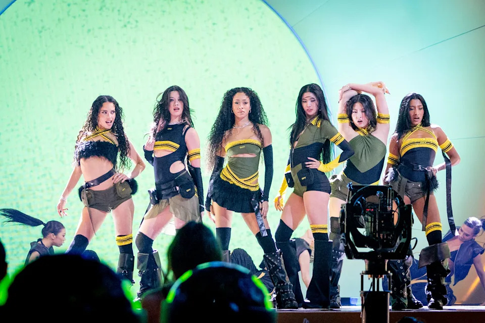 <h1 class="title">KATSEYE</h1><cite class="credit">Emma McIntyre/Getty Images</cite>