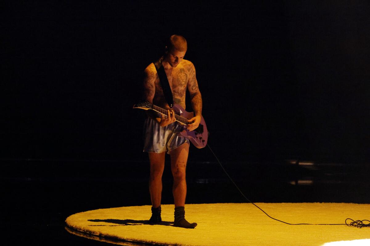 Justin Bieber at the 68th Grammy Awards held at the Crypto.com Arena in Los Angeles, CA, Sunday, Feb. 1, 2026. 