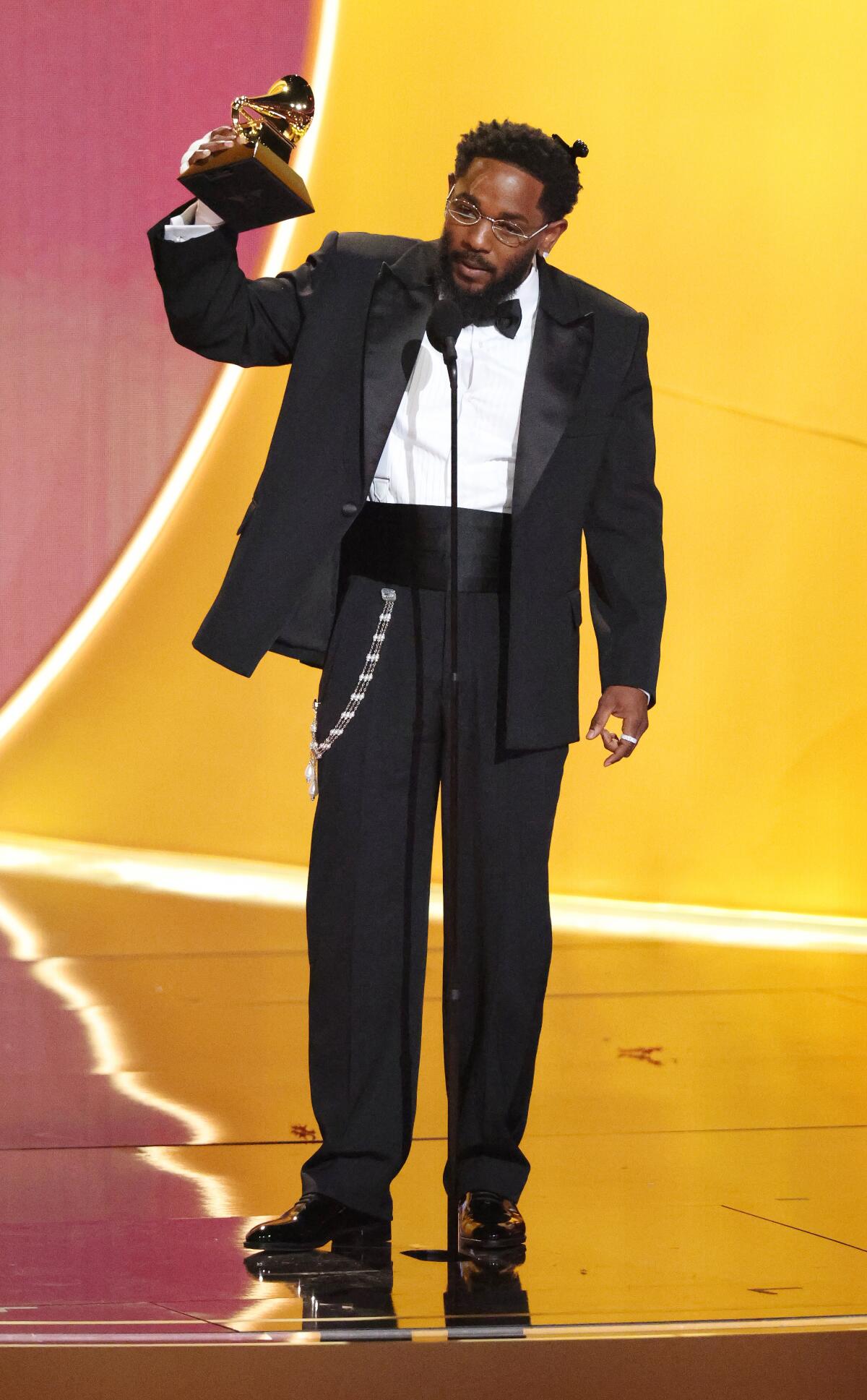 Kendrick Lamar at the 68th Grammy Awards held at the Crypto.com Arena in Los Angeles, CA, Sunday, Feb. 1, 2026.