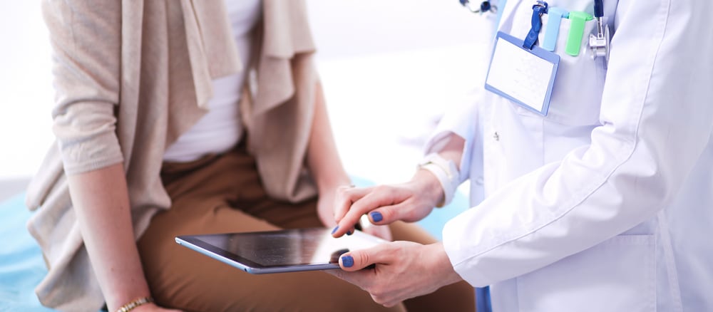 A doctor and patient