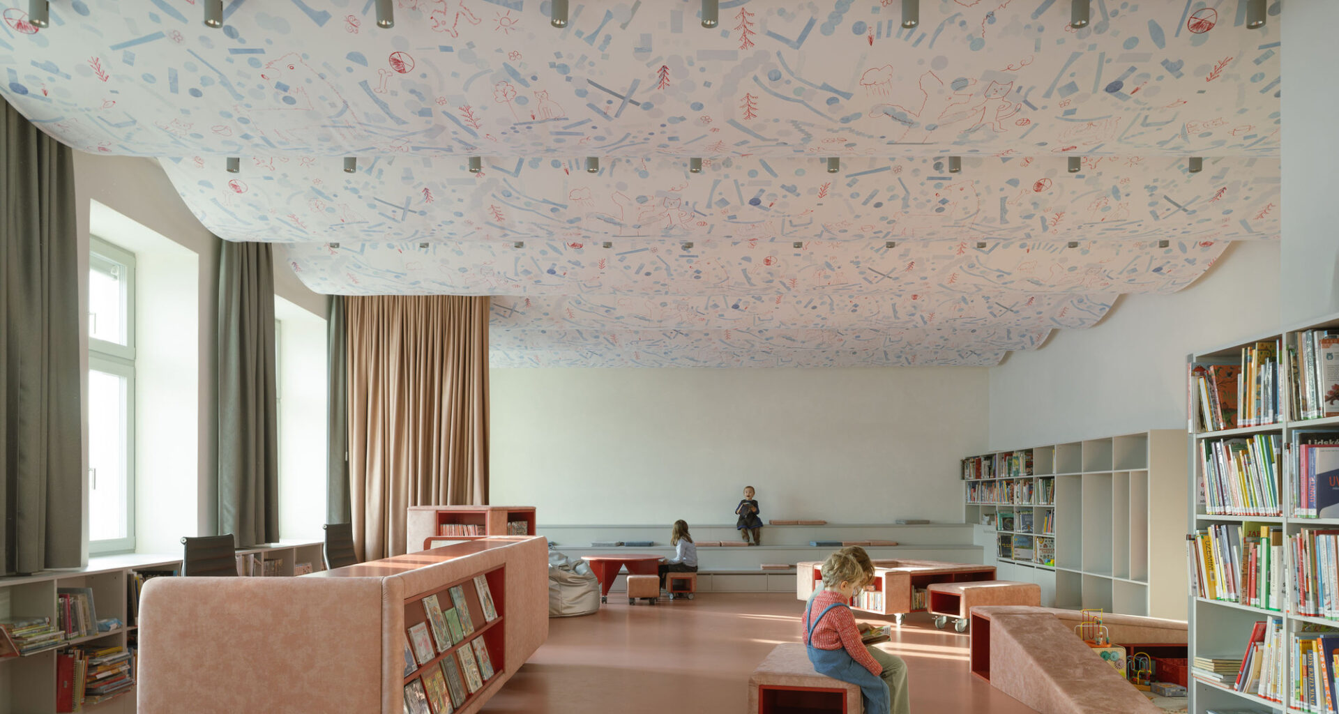 Library in Červený Kostelec / Papundekl Architects