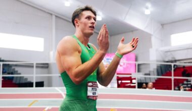 James Harding, Razorback Invitational 800 leader (Jan. 30)