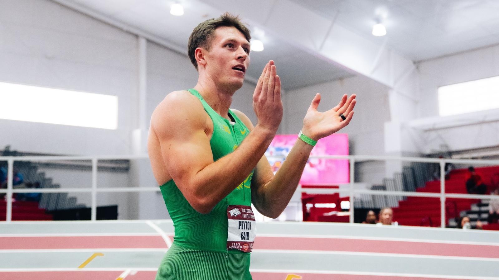 James Harding, Razorback Invitational 800 leader (Jan. 30)