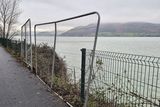 thumbnail: The Carlingford Lough Greenway has been closed due to coastal eroison caused by the recent storms